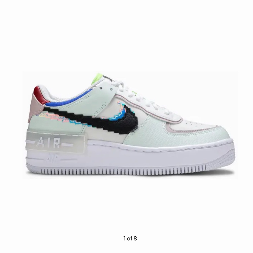 Wmns Air Force 1 Shadow SE 'Pixel Swoosh - Barely Green'